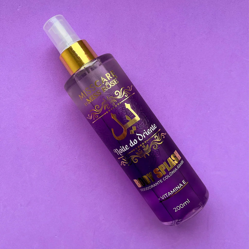 Body Splash Árabe Deodorant Cologne Night of the East 200ml - Miss Rôse