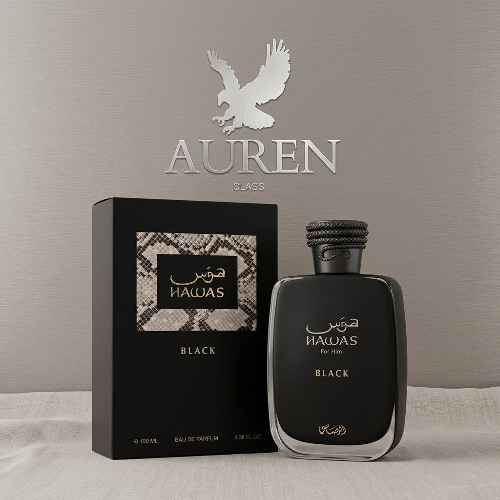 Perfume Árabe Rasasi Hawas Black Eau de Parfum Masculino