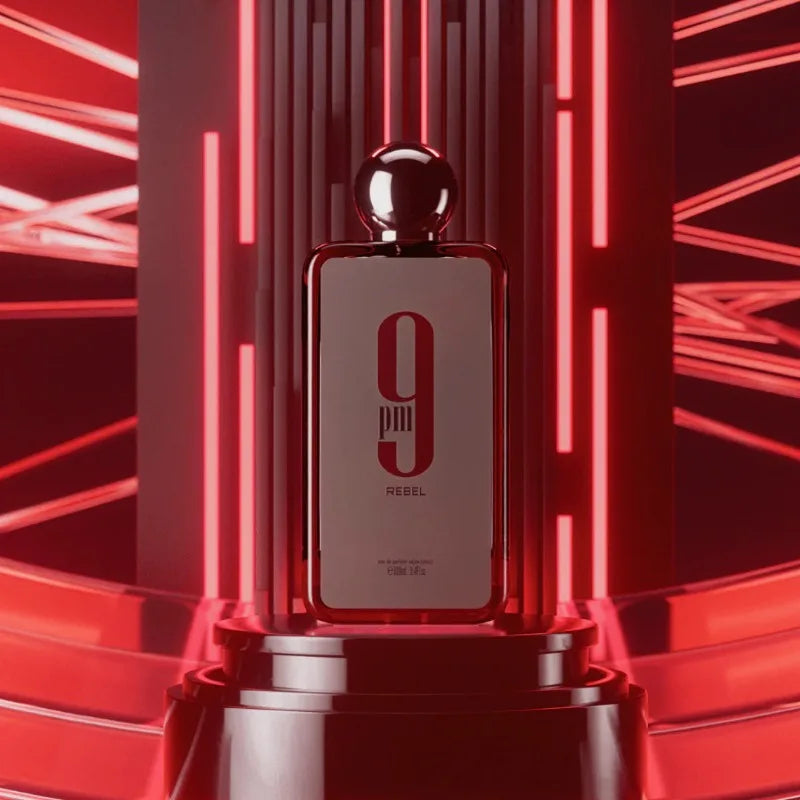 Portable 9PM Rebel EDP Spray for Unisex 100ml Premium Arabian Perfumes 3.4 Oz Lasting Aromatic Fruity Perfume Cologne Pheromones
