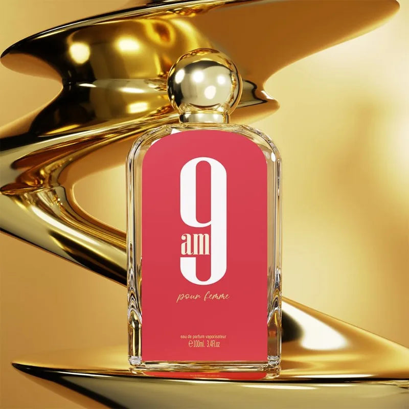 Portable 9am pour Femme Eau de Parfum Spray 100ml Premium Arabian Women Oriental Perfume 3.4 Oz Lasting Daily Pheromones Cologne