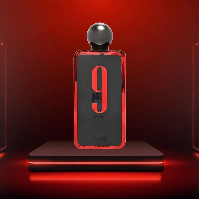 Portable 9PM Rebel EDP Spray for Unisex 100ml Premium Arabian Perfumes 3.4 Oz Lasting Aromatic Fruity Perfume Cologne Pheromones