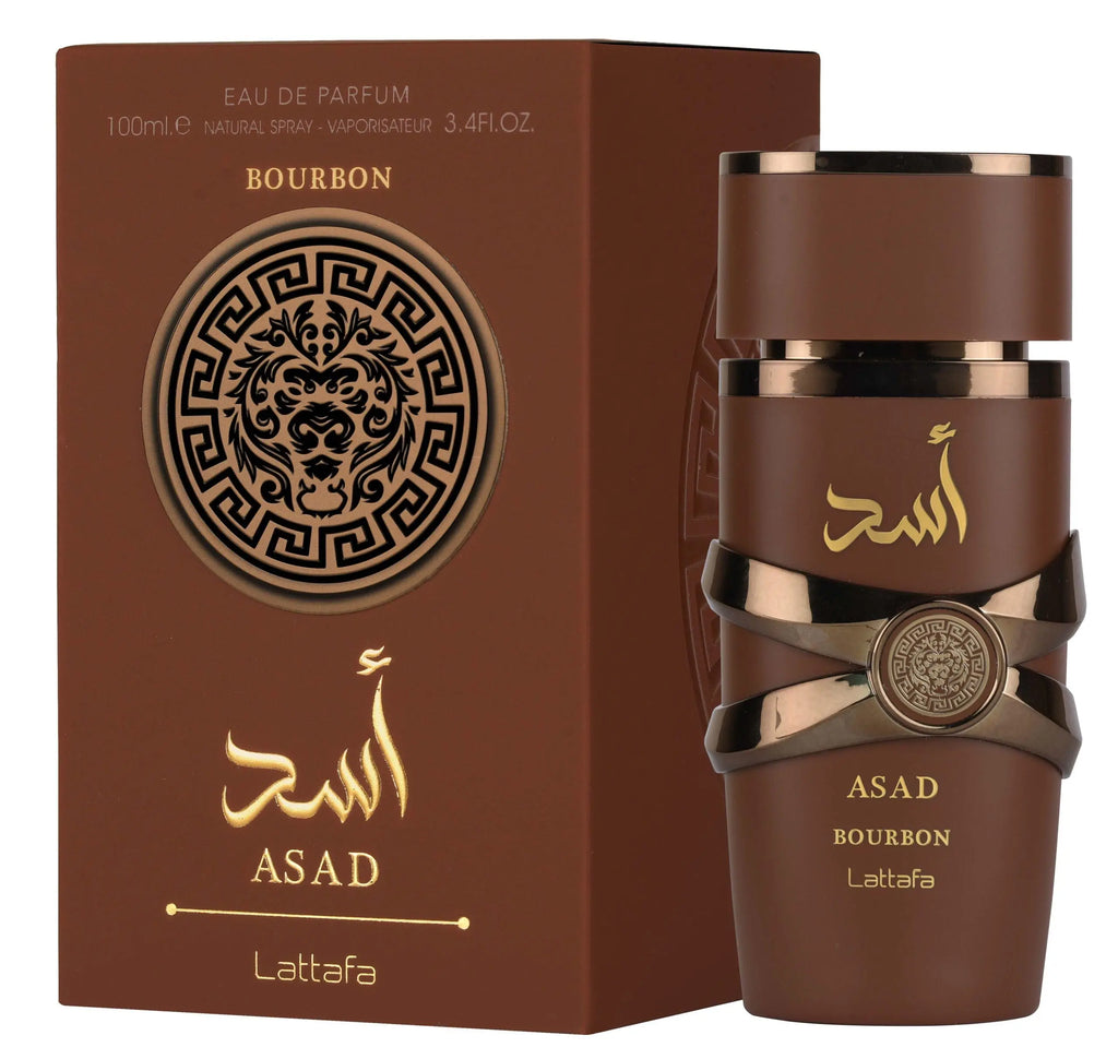 Original Lattafa Asad Bourbon for Unisex Eau De Parfum Spray 100ml Luxury Brand Perfume High Quality Perfume Dubai Chocolate