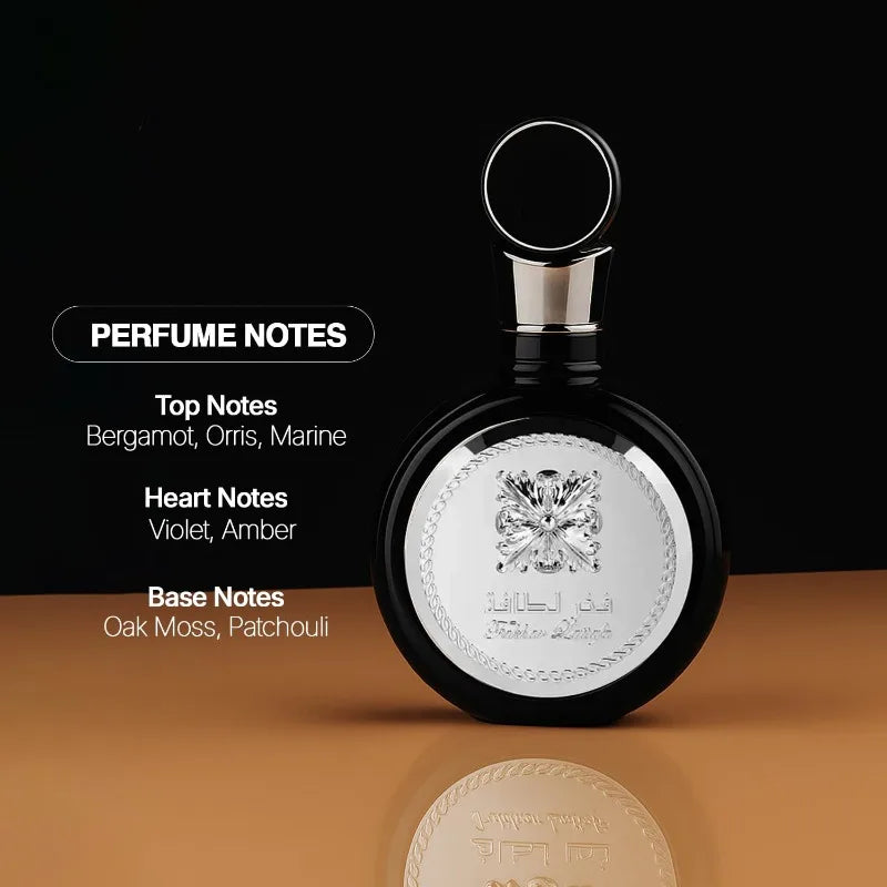 Portable Arabian Perfumes Fakhar Black Men Eau de Parfum 3.4 Oz Premium Oriental Perfume 100ml Lasting Daily Cologne Pheromones