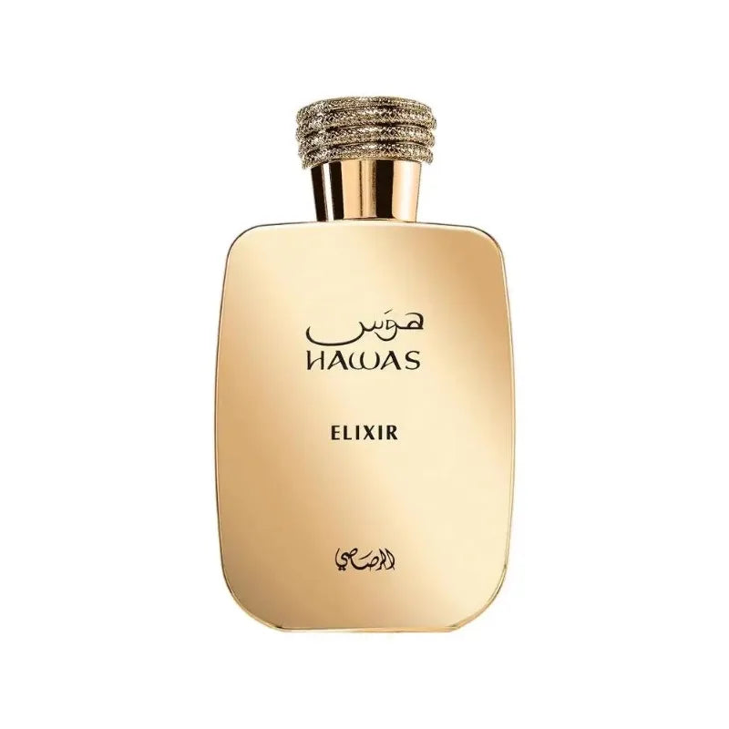 Original Arab Perfumes Rasasi Hawas Elixir Eau de Parfum Spray 100 ML/3.4 Oz Lasting Oriental Vanilla Pheromones Cologne Perfume
