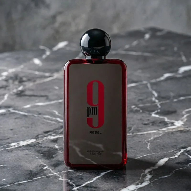 Portable 9PM Rebel EDP Spray for Unisex 100ml Premium Arabian Perfumes 3.4 Oz Lasting Aromatic Fruity Perfume Cologne Pheromones