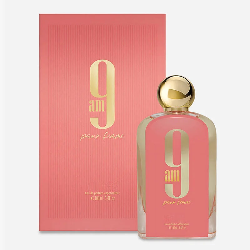 Portable 9am pour Femme Eau de Parfum Spray 100ml Premium Arabian Women Oriental Perfume 3.4 Oz Lasting Daily Pheromones Cologne