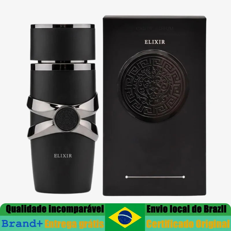 Asad Elixir EDP Spray 100 ML Premium Portable Oriental Spicy Woody Men Perfume 3.4 Oz Lasting Male Signature Fragrance Pheromone