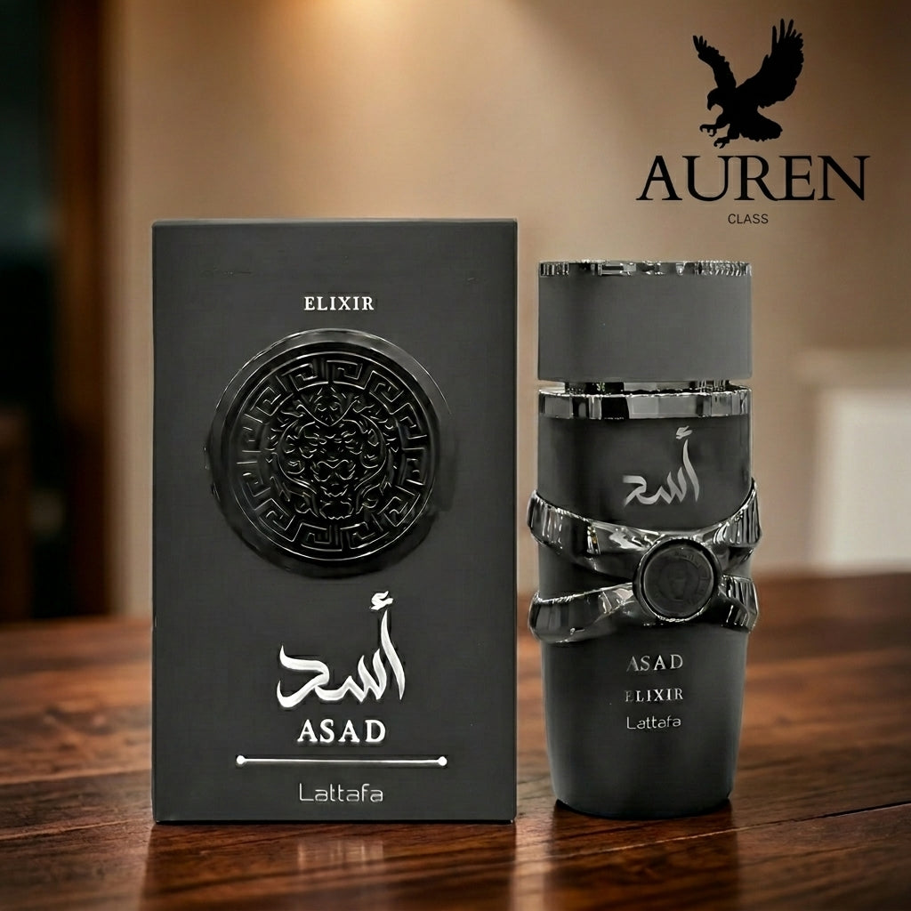 Asad Elixir Lattafa Perfume Árabe Eau de Perfum Masculino